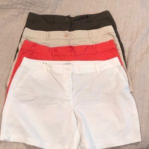 Loft button front shorts. Size 14